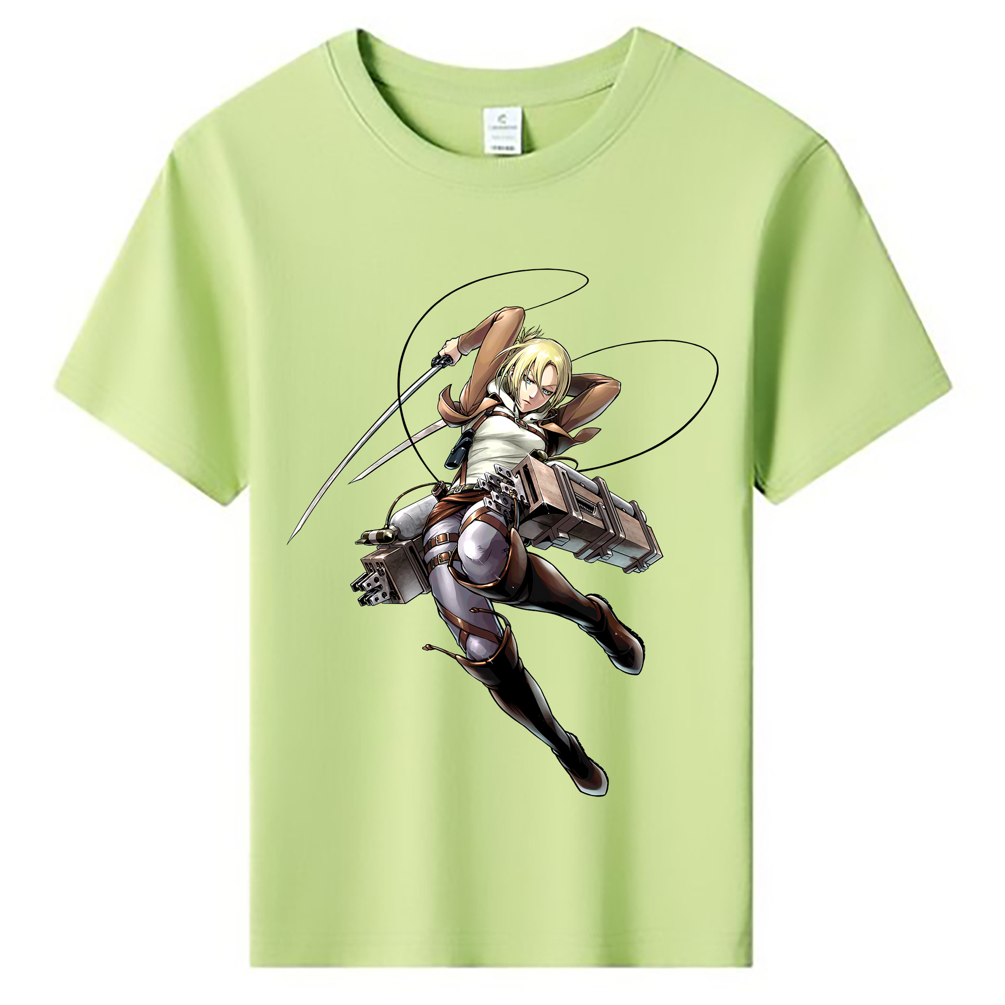 （画像用） 進撃の巨人 アニ・レオンハート Attack on Titan Annie Leonhart 綿100％キッズTシャツ（フロントプリント）